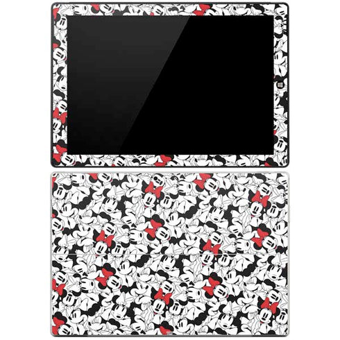 Disney Minnie Mouse Red Color Pop Face Pattern Surface Pro 3 Skin